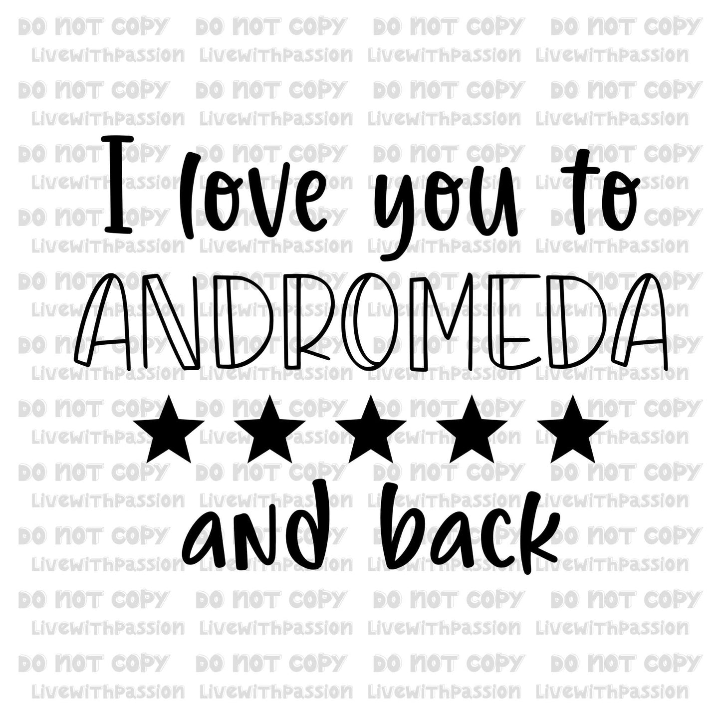 I Love You to Andromeda and Back digital