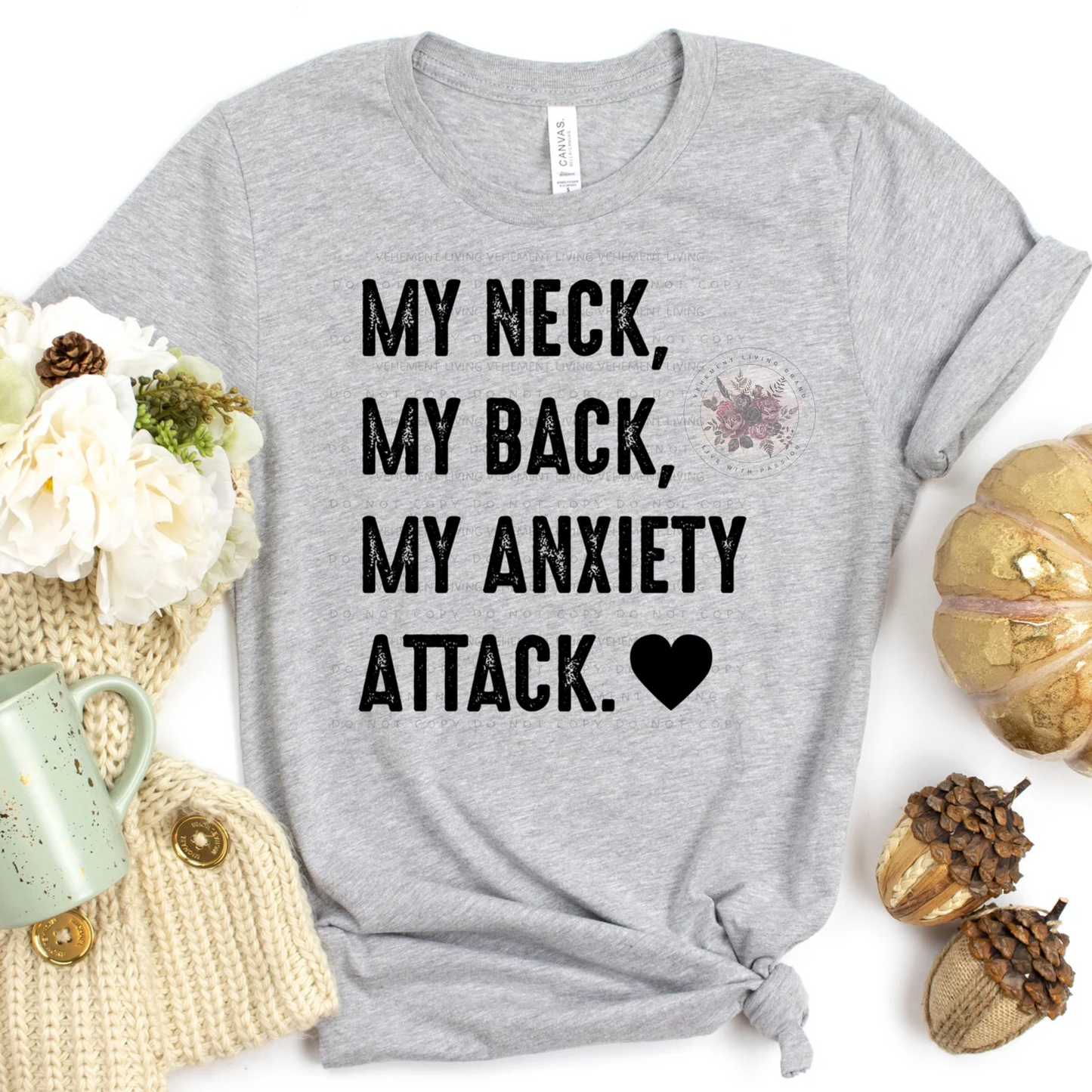 my neck my back my anxiety attack