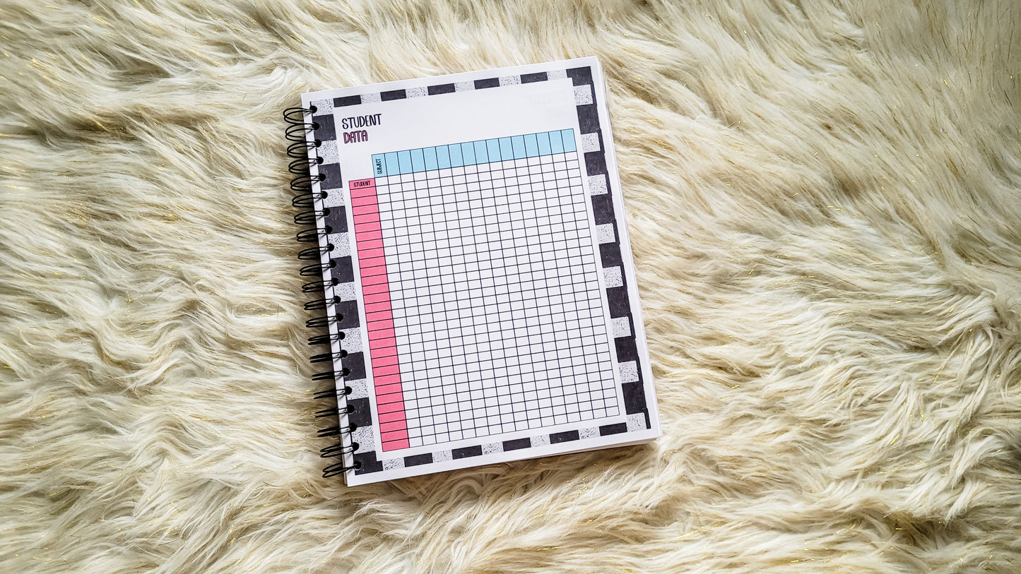 wholesale checkered teacher vibes planner