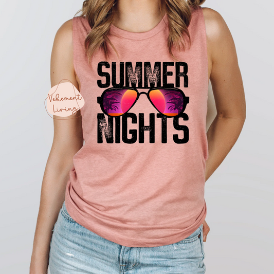 summer nights t-shirt