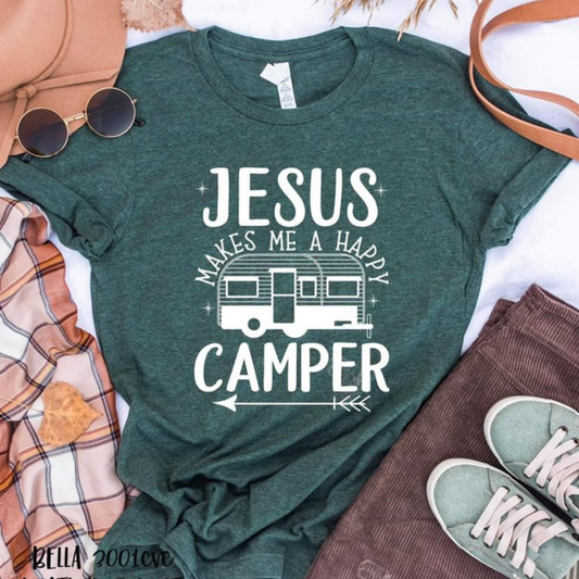 Jesus makes me a happy camper