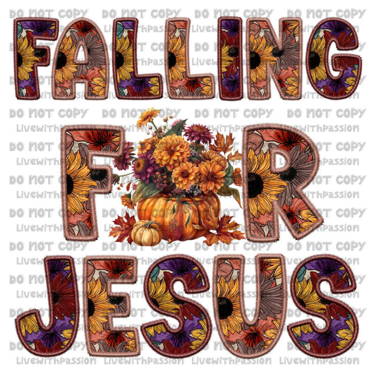 Falling For Jesus Words digital