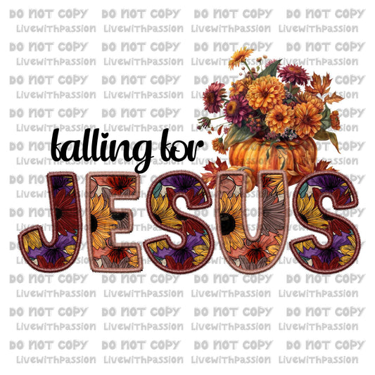 Falling For Jesus Small Pumpkin digital