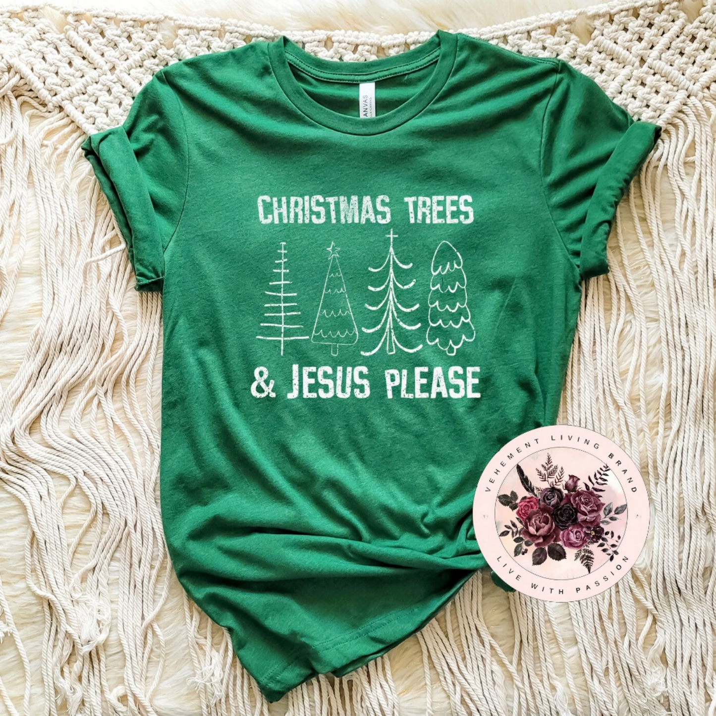 christmas trees and jesus please