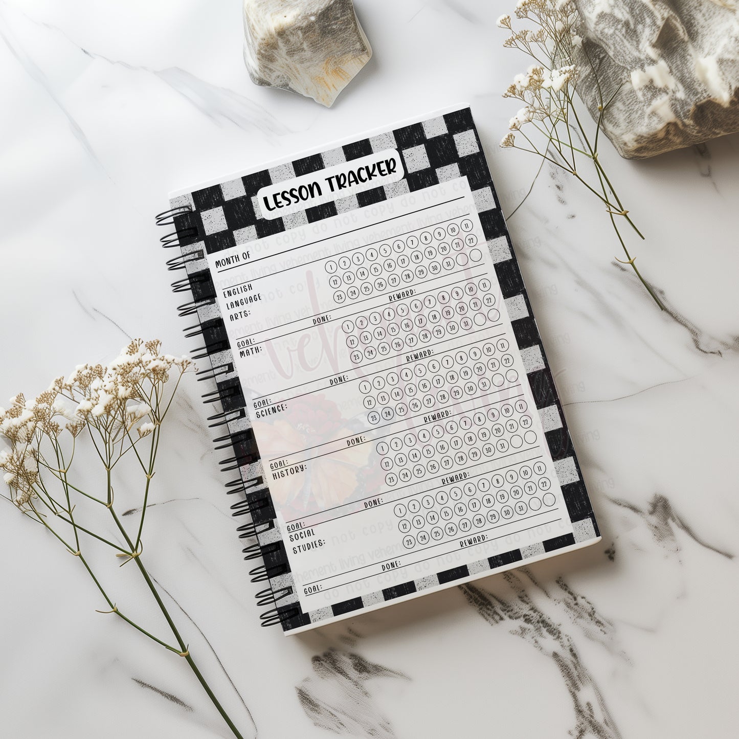 Wholesale Homeschool Planner Homeschool Mom Life Checkered