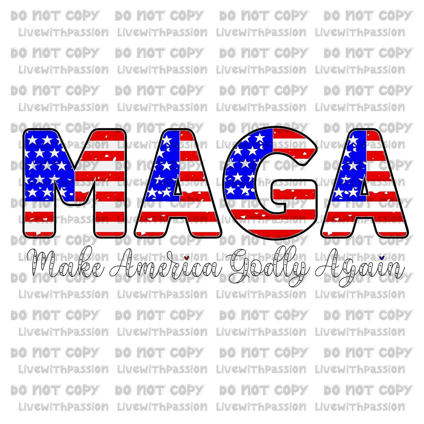 Make America Godly Again Flag digital