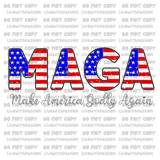 Make America Godly Again Flag digital