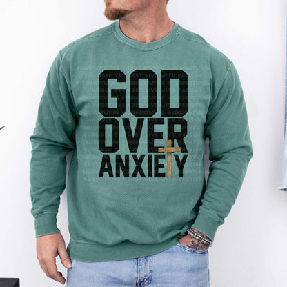 God Over Anxiety V2 digital design