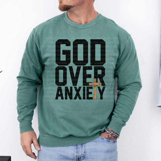 God Over Anxiety V2 digital design