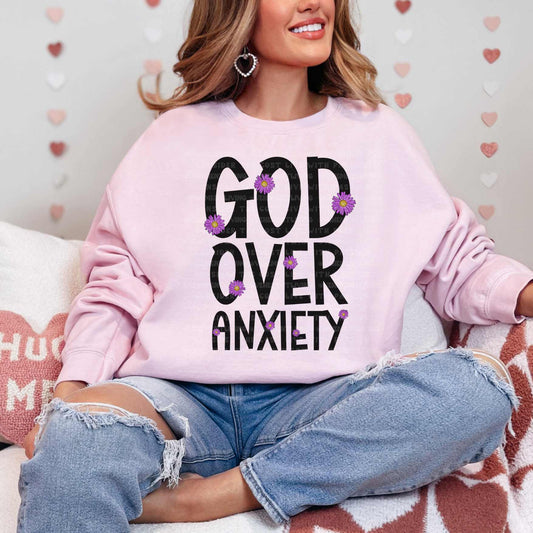 God Over Anxiety digital design