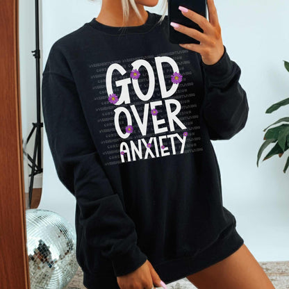 God Over Anxiety digital design