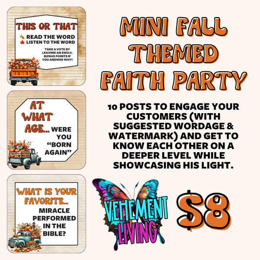 Mini Fall Themed Faith Party