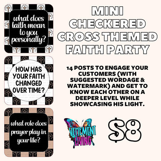 Checkered Cross Themed Faith Party