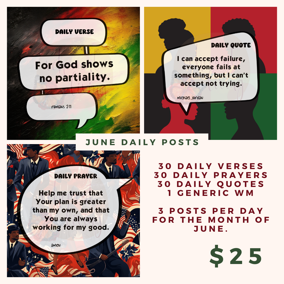 2024  June Daily Post Graphics Bundle