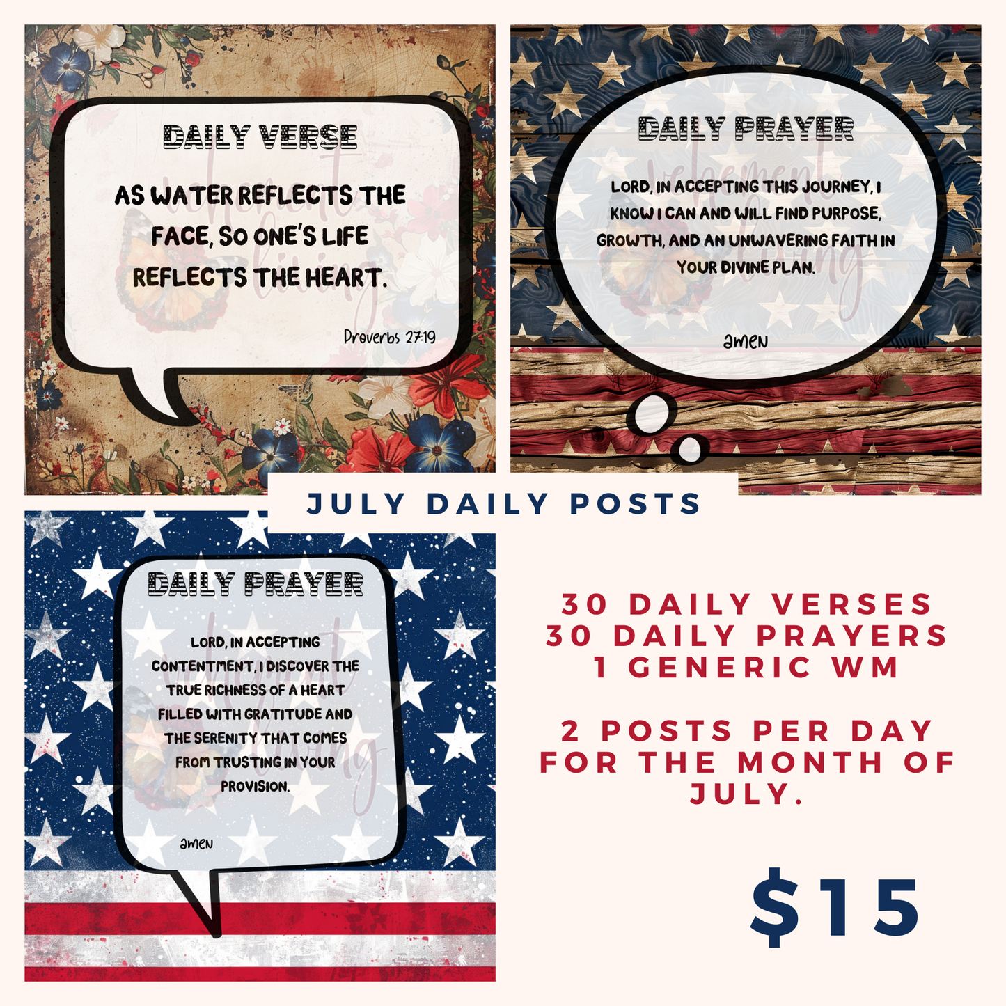 2024 July Daily Post Graphics Bundle