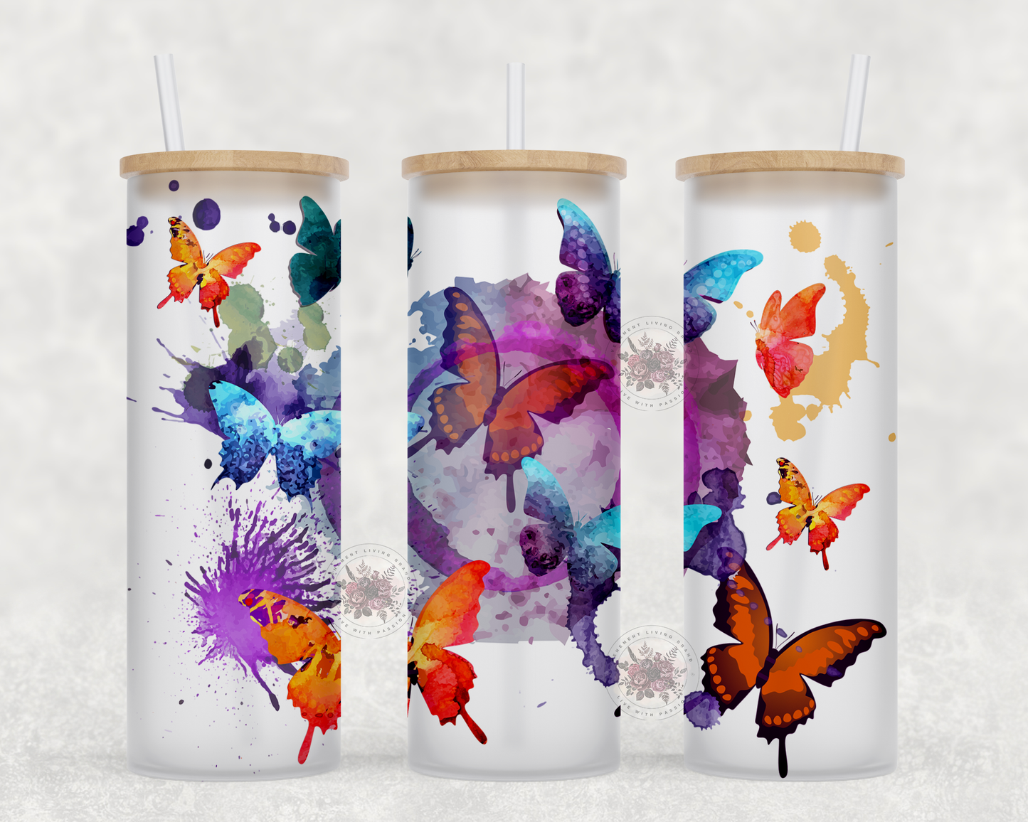 Colorful Watercolor Butterflies