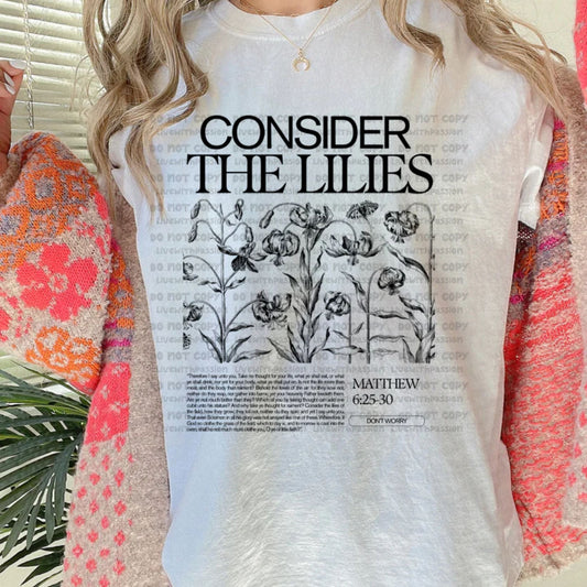 consider the lillies