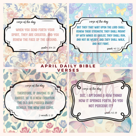 2024 April Daily Bible Verses