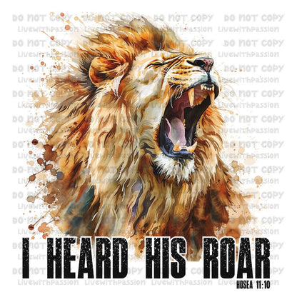 I heard His roar digital