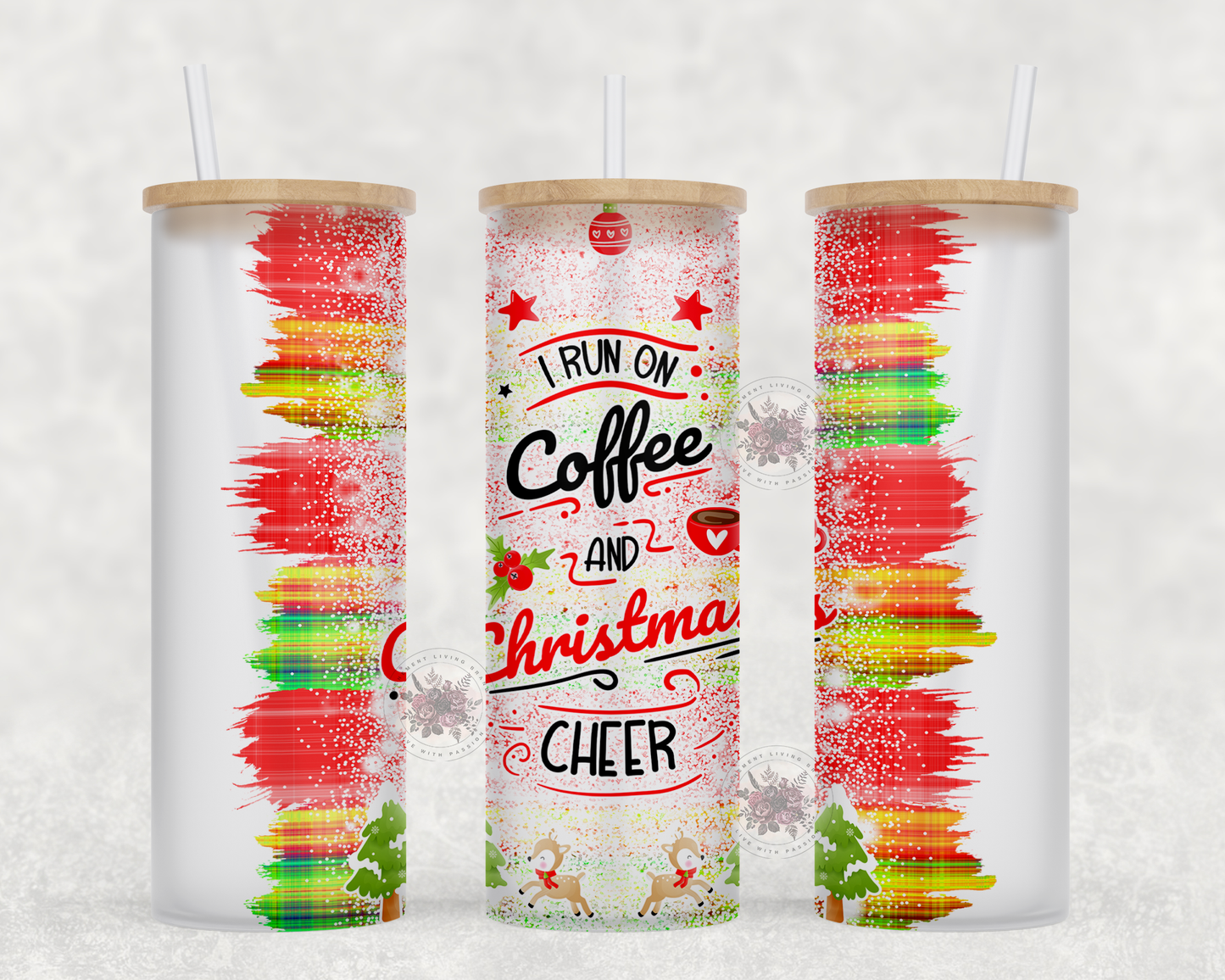 i run on coffee and christmas cheer