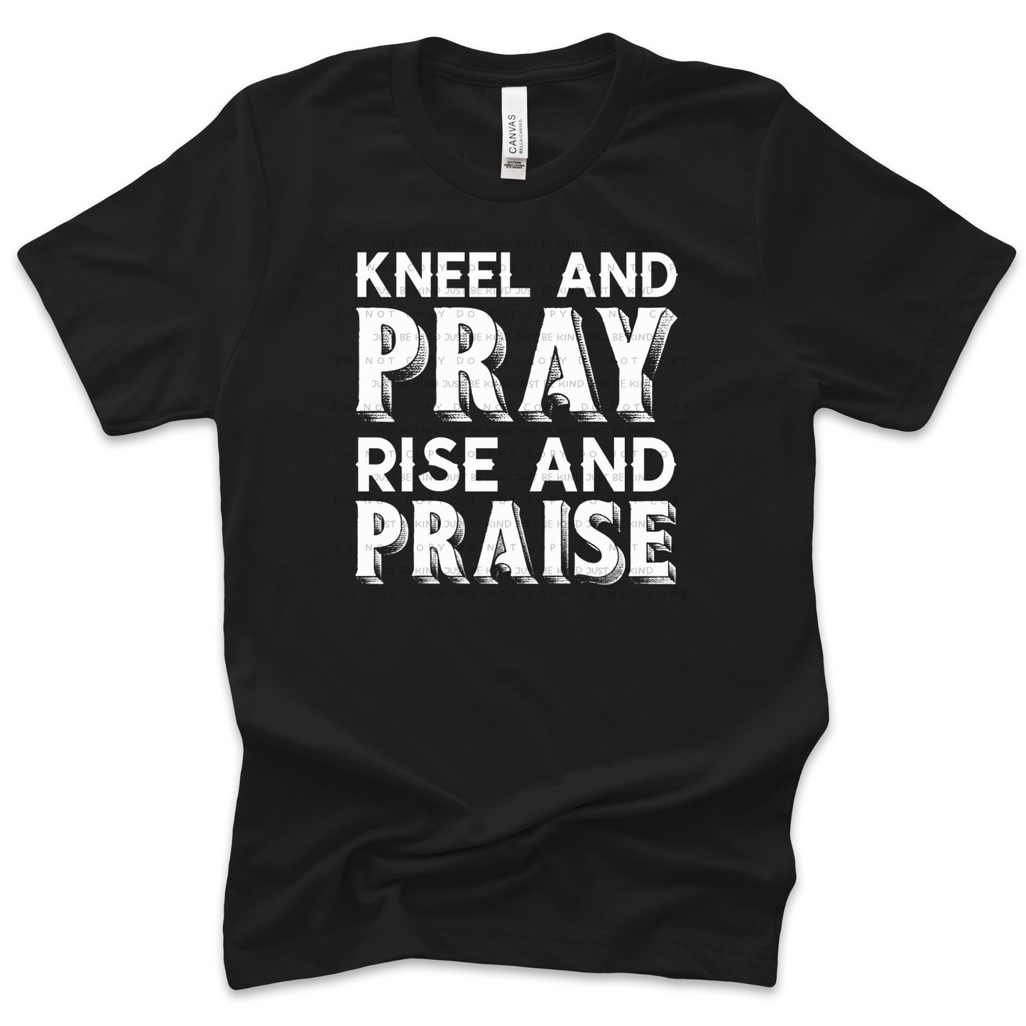 kneel and pray rise and praise v3 digital design