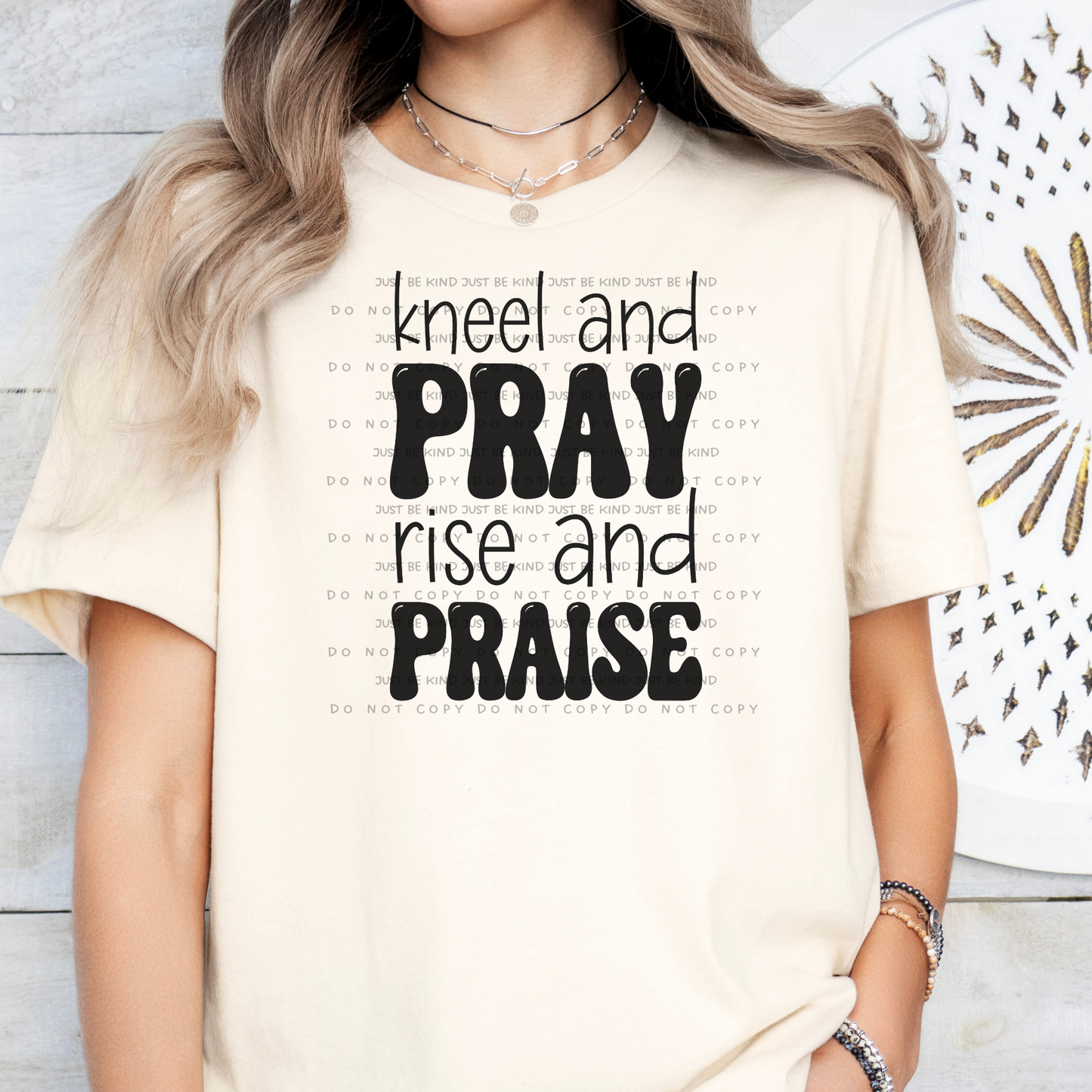 kneel and pray rise and praise v2 digital design