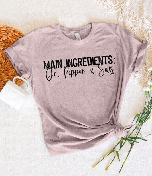 main ingredients Dr and sass