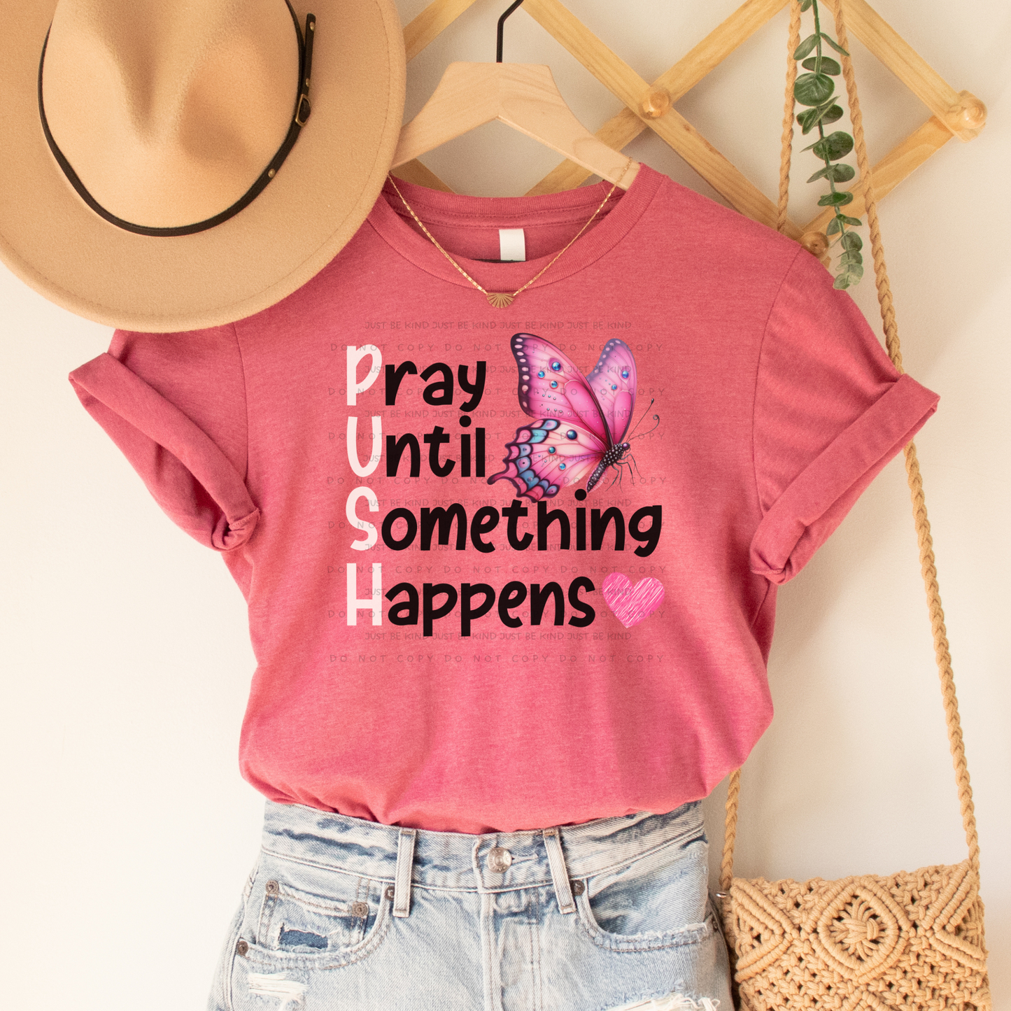 pray until something happens PUSH digital design