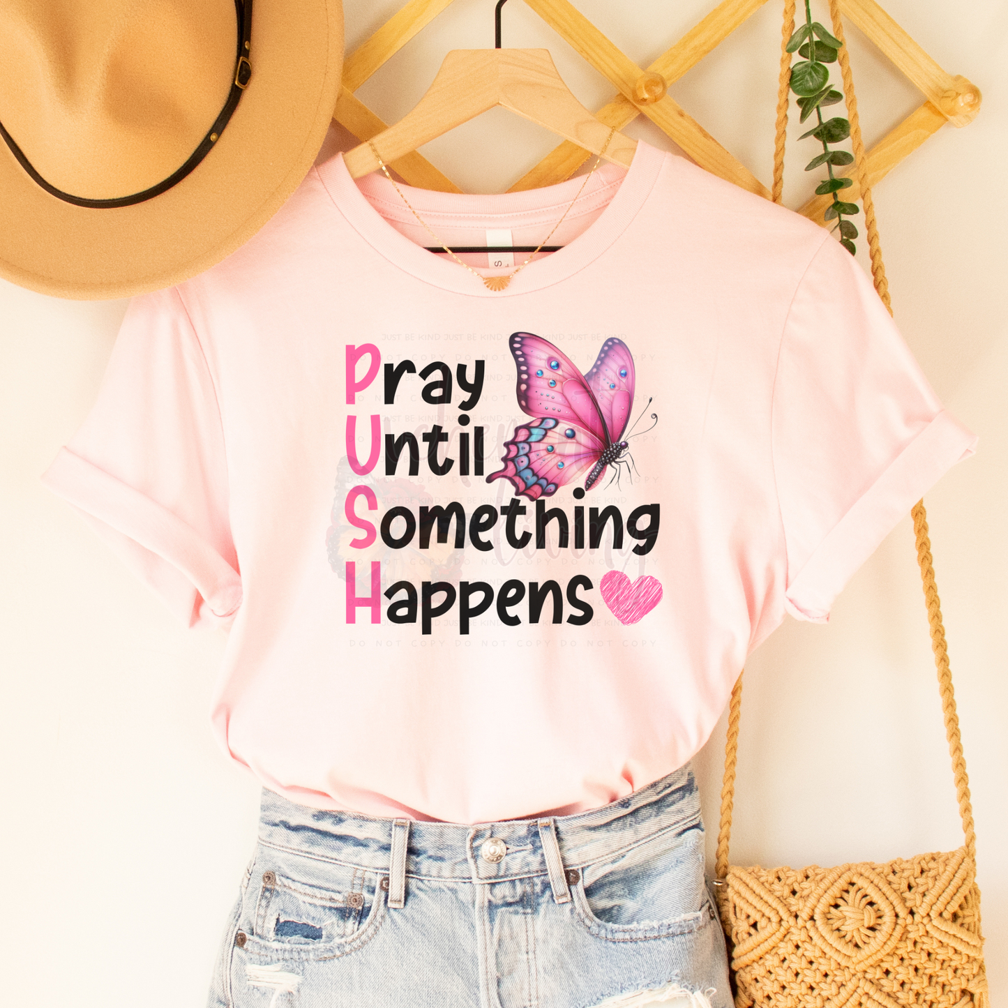 pray until something happens PUSH digital design