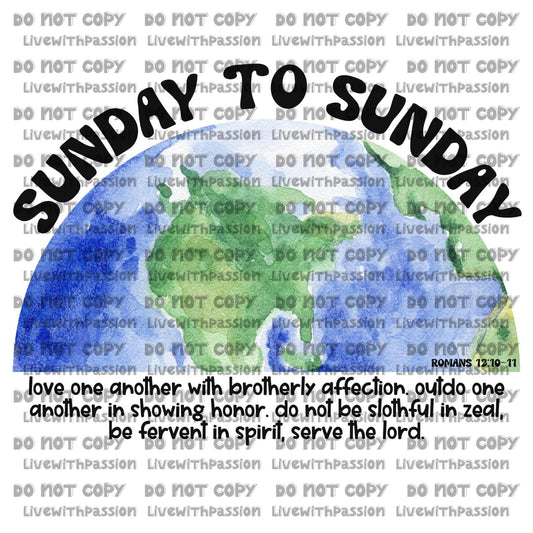 Sunday to Sunday digital download