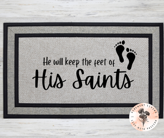 he will keep the feet of his saints