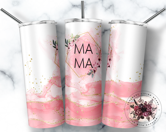 Mama Pink & Gold Glitter